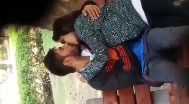 In park Desi lover fun