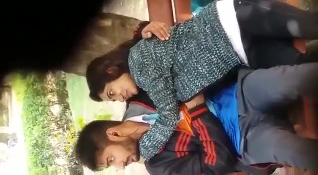 In park Desi lover fun