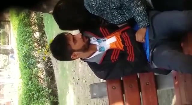 In park Desi lover fun