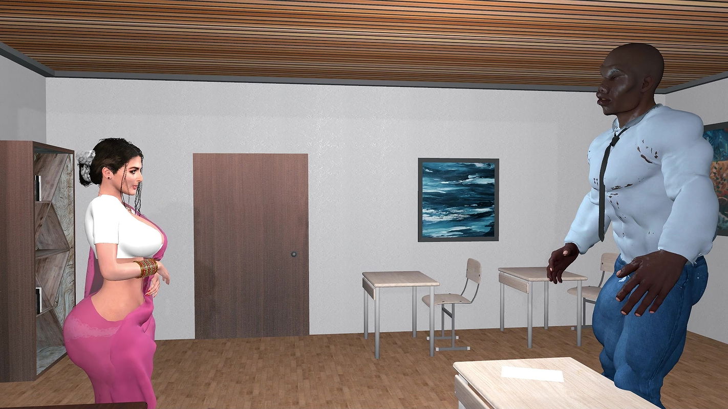 Hot desi teacher Chandaani ma’am intense kissing with a student