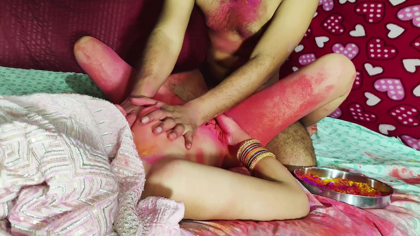 HOLI mein kholi SALI ki choli and fucks her hard HINDI AUDIO
