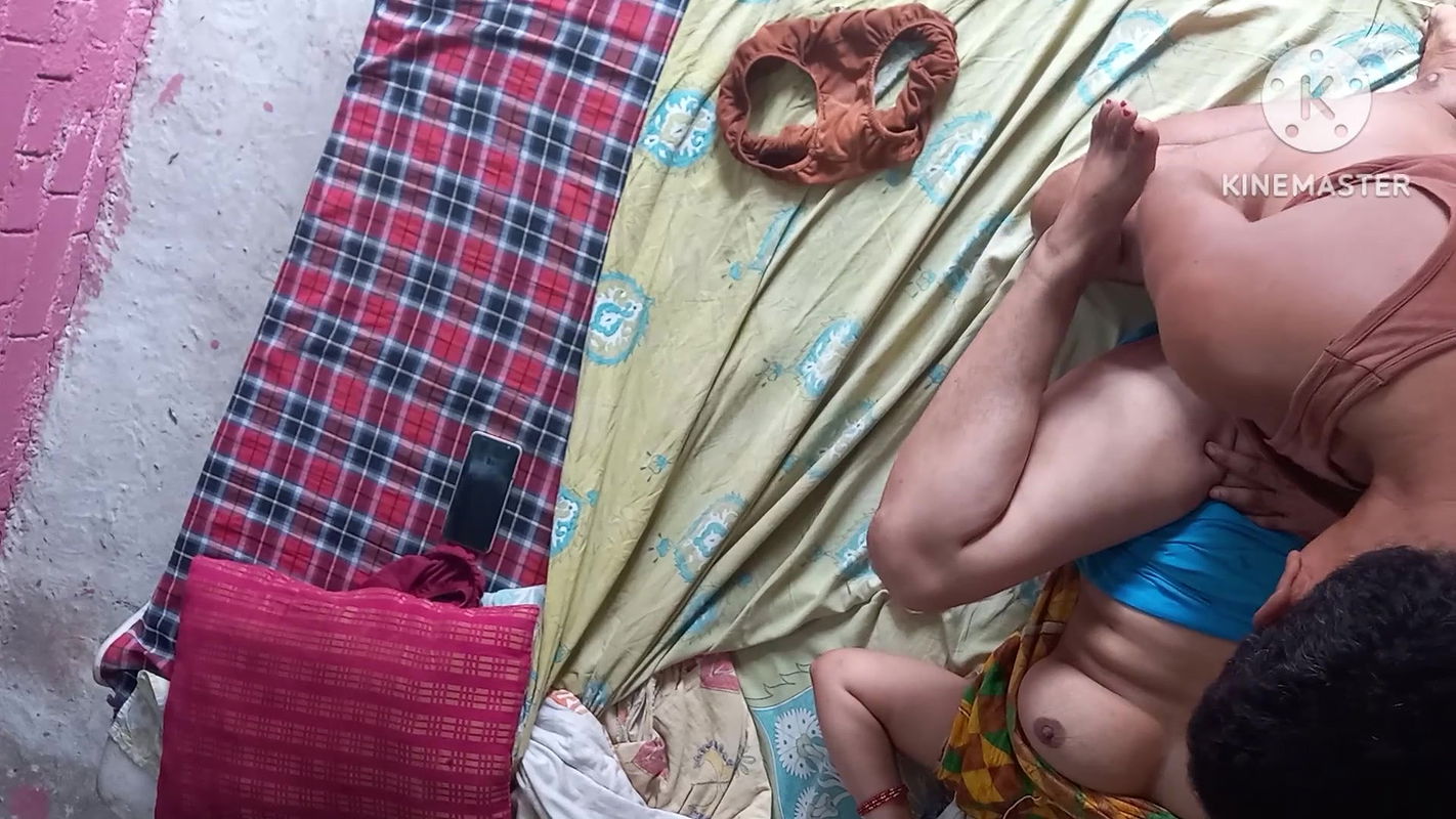 Guy secretly left hot sexy bhabhi at home after having fun with her