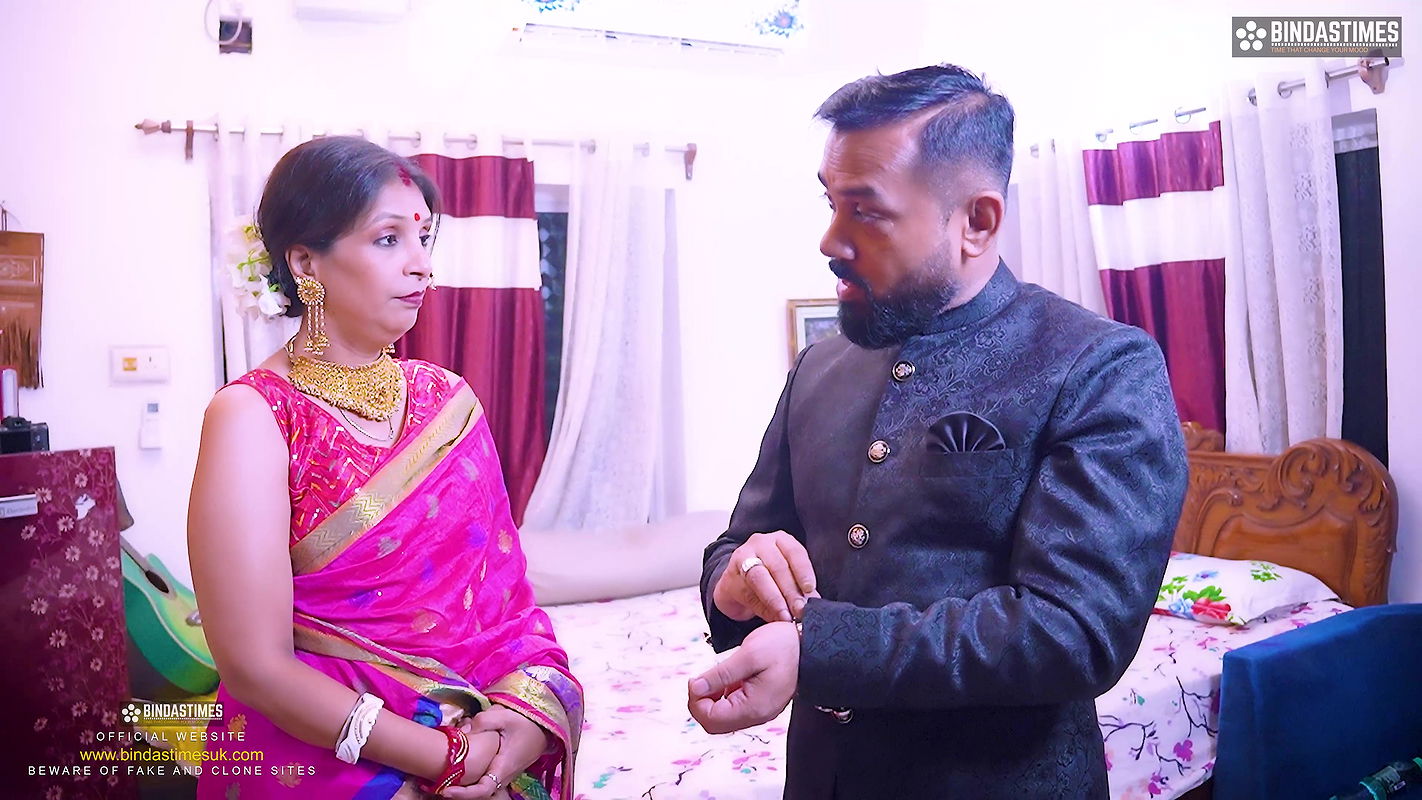 dirty minded Husband shares his innocent wife with his friend ( Full threesome movie )