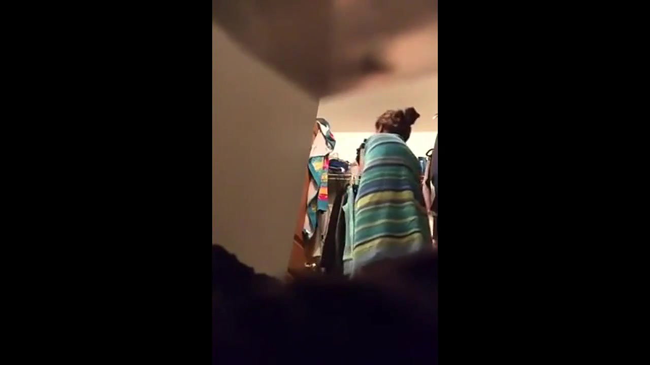 indian girl changing in bathroom
