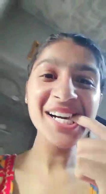 Extremely Cute Young Girl Making Vidoe for Lover
