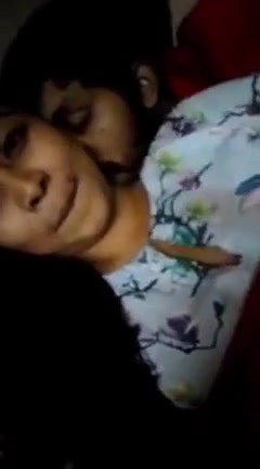 Horny BF Pressing Cute GF Boobs & Rubbing Dick on her Ass