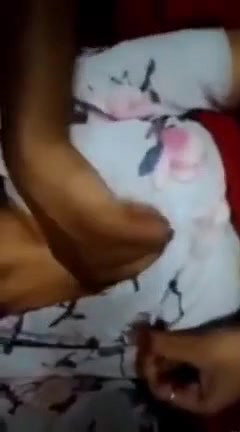 Horny BF Pressing Cute GF Boobs & Rubbing Dick on her Ass