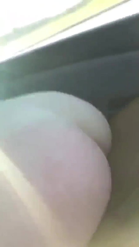 Horny Babe Riding in Car