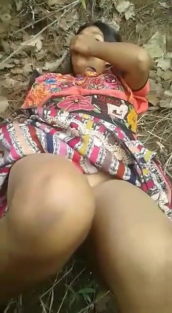 Village Girl Hairy Pussy Captured by Lover Outdoor After Fucking