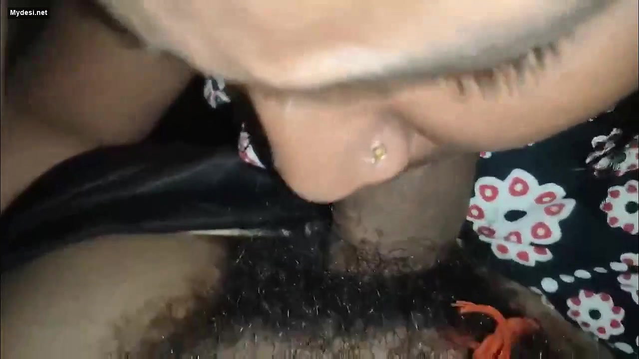 Desi wife gives blowjob to husband