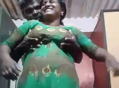 Desi Village lady with Fathrinlw