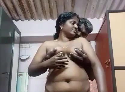 Desi Village lady with Fathrinlw