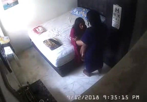 College Girls Having Fun in Hostel CCTV Cam Record