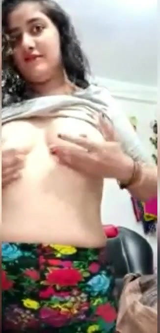 Beautiful girl showing