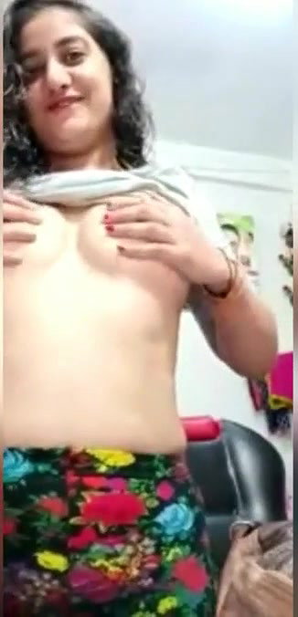 Beautiful girl showing