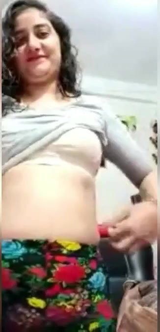 Beautiful girl showing