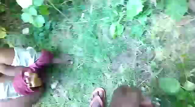 2 Boys Fuck Village Girl Outdoor with Audio