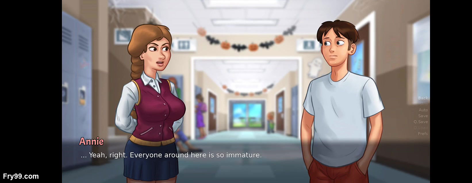 summertimesaga big booby stepmomg gives tight hug & sexy neighbourer by sassyvid21