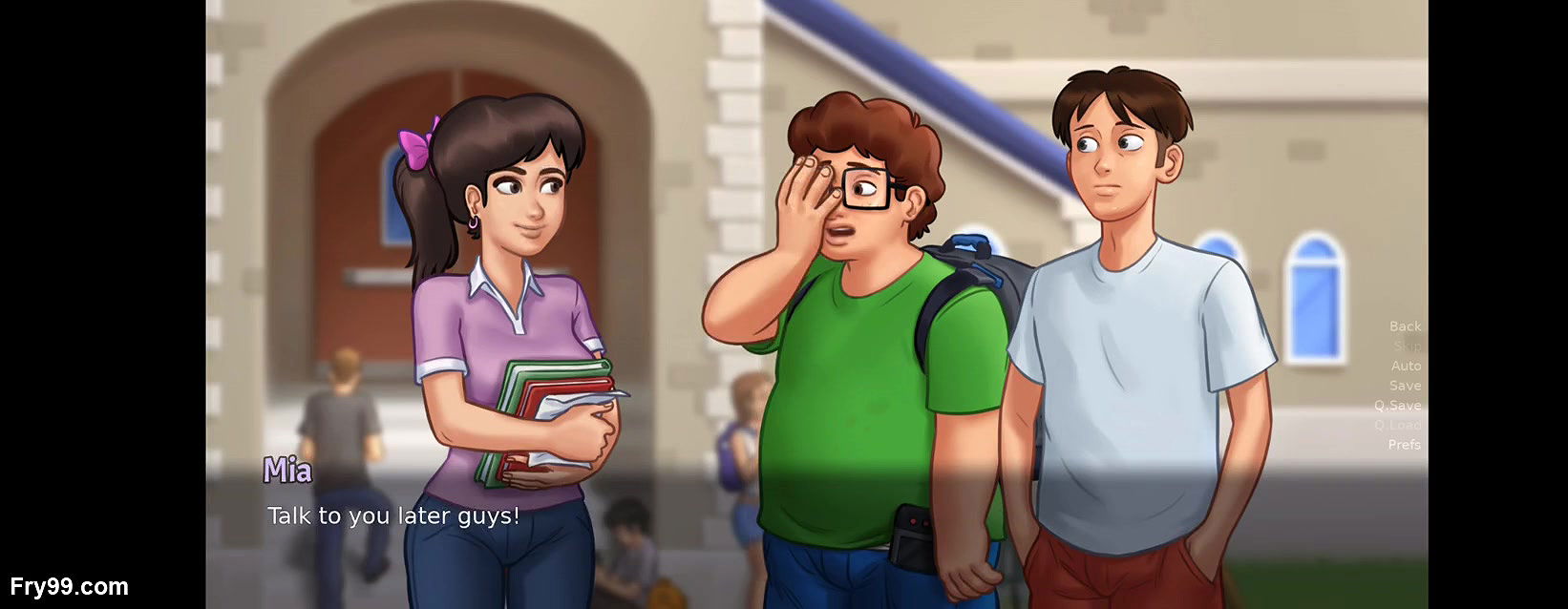 summertimesaga big booby stepmomg gives tight hug & sexy neighbourer by sassyvid21