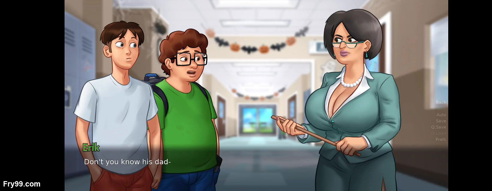 summertimesaga big booby stepmomg gives tight hug & sexy neighbourer by sassyvid21