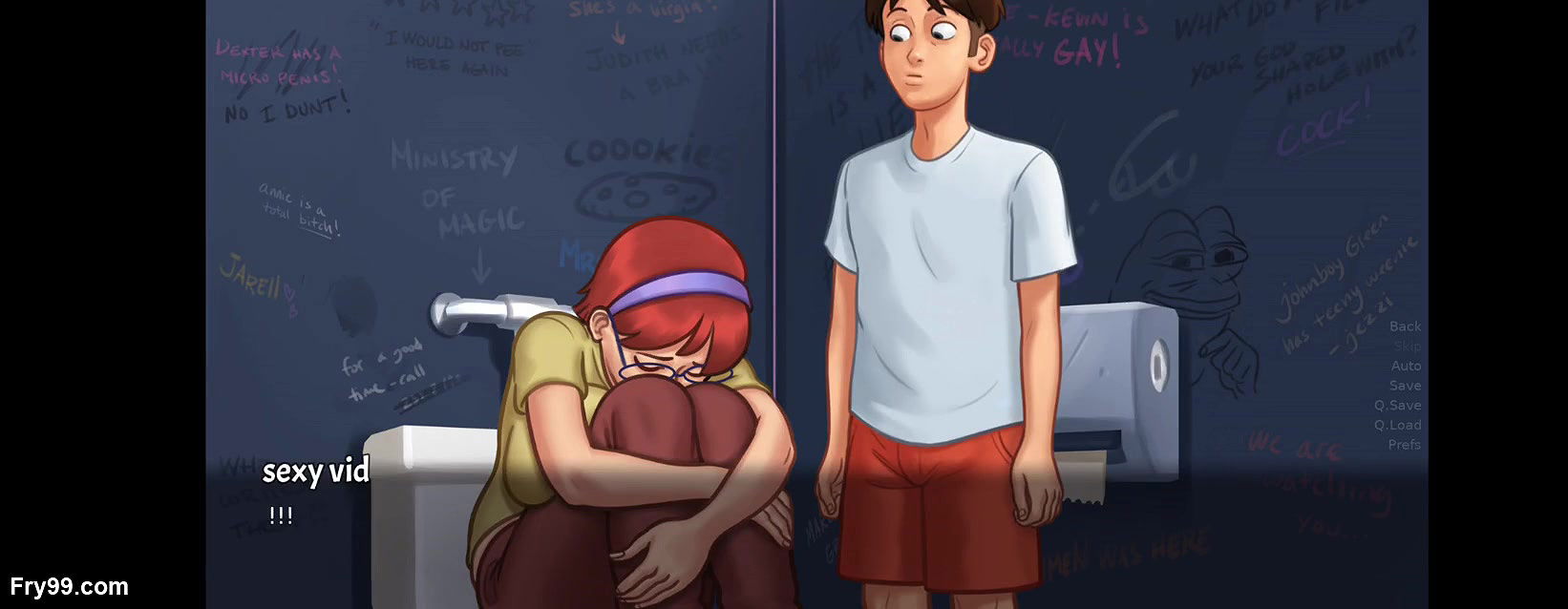 summertimesaga big boobs stepmom in shower & playing with judith’s boobs