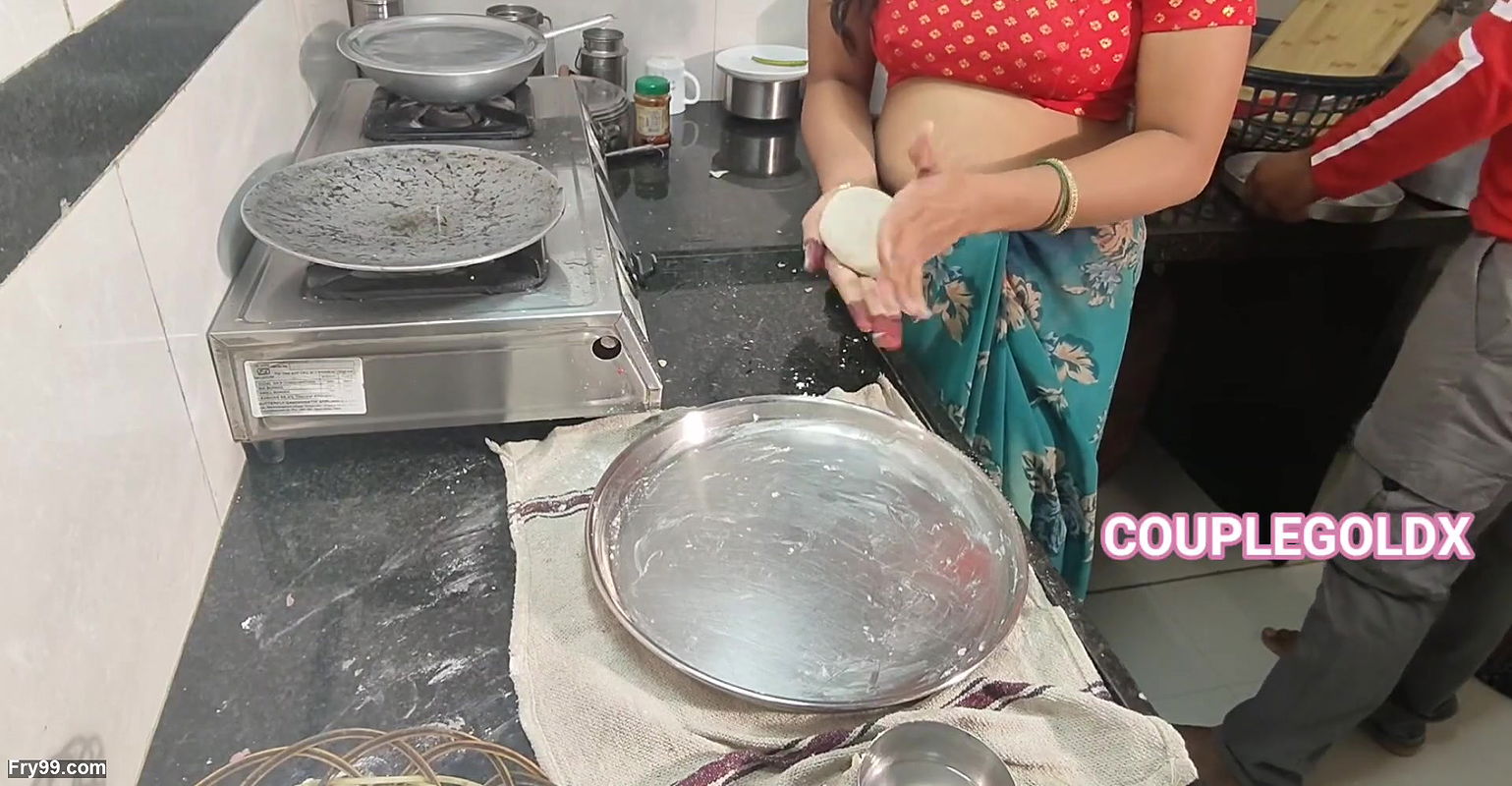 The new husband was weeing in the kitchen on the soft road