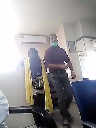 Boss grabbing employee ass