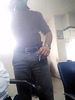 Boss grabbing employee ass