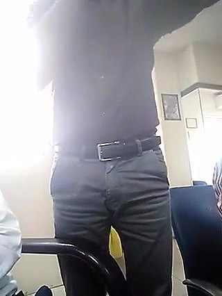Boss grabbing employee ass