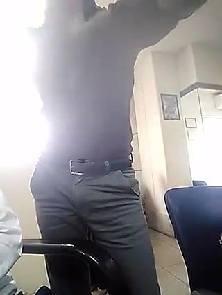 Boss grabbing employee ass