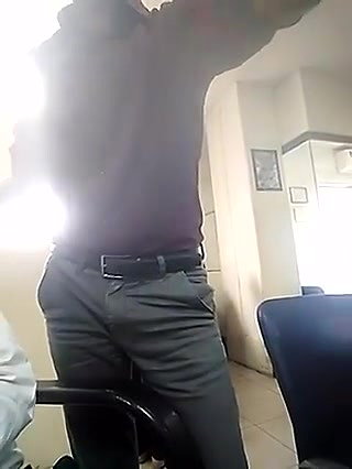 Boss grabbing employee ass