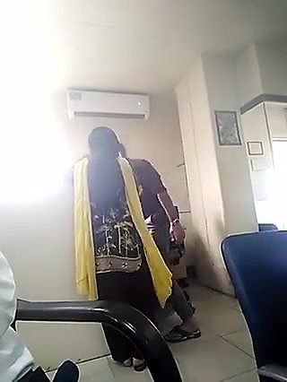 Boss grabbing employee ass