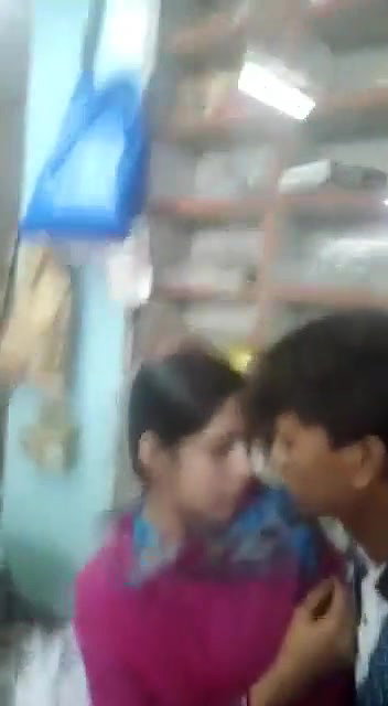 Enjoying with Lover in Shop