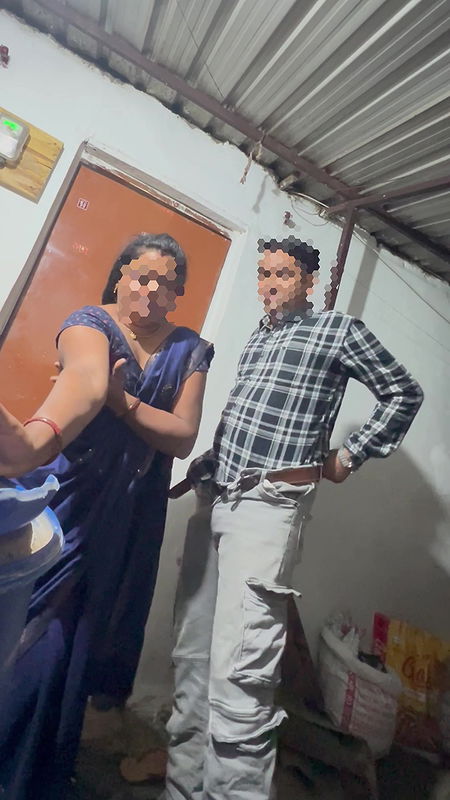 Stepmom Fucked by Stepson in Dark Night in Her Room She Was Waiting for Her Husband and I