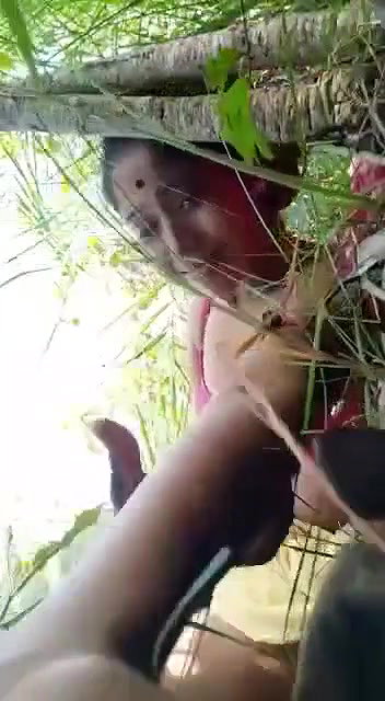 Beautiful girl fucking in jungle