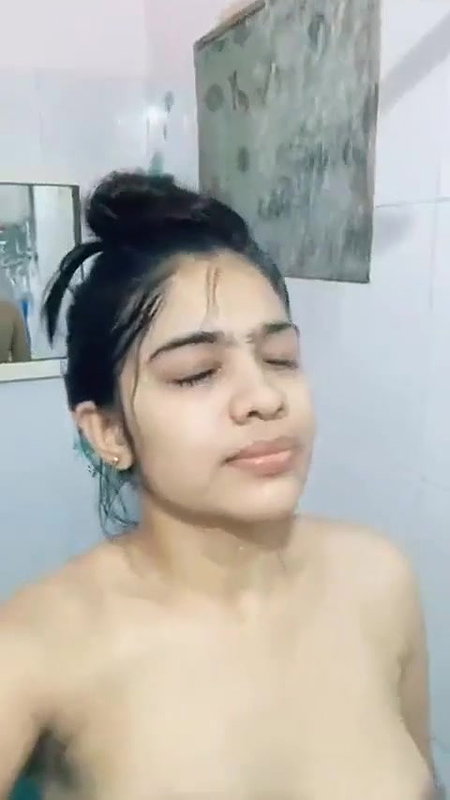 Having bath