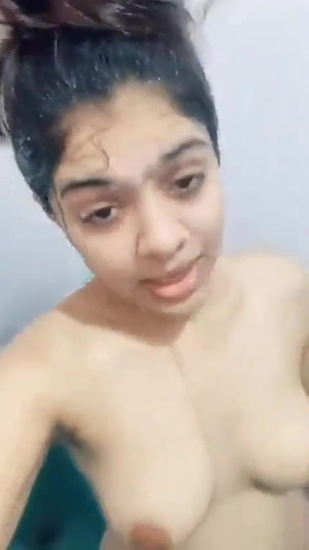 Having bath