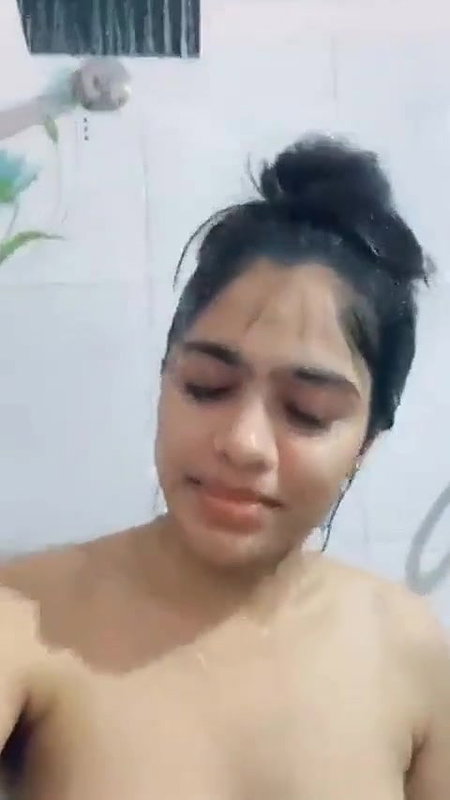 Having bath