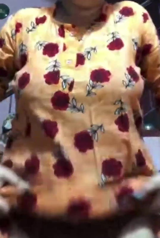 Cutie showing huge melons