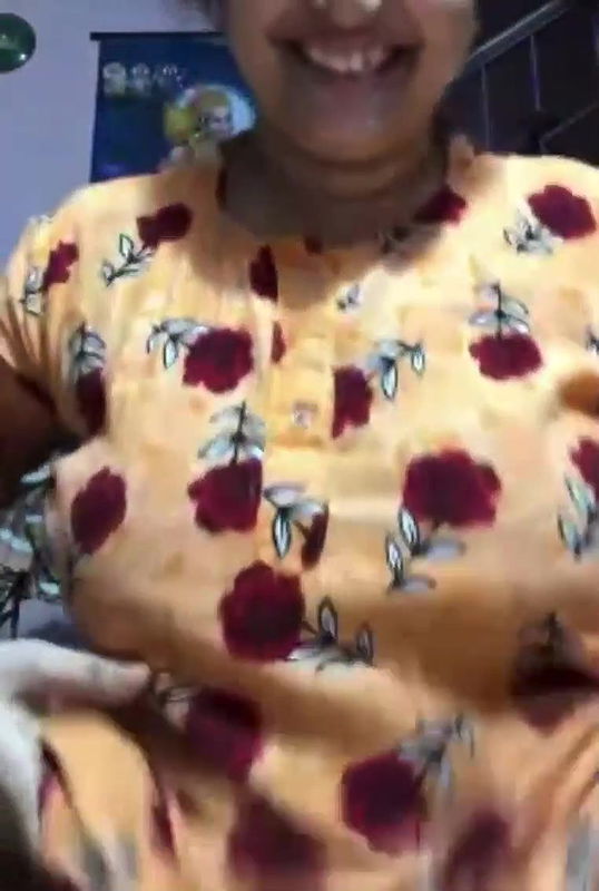 Cutie showing huge melons