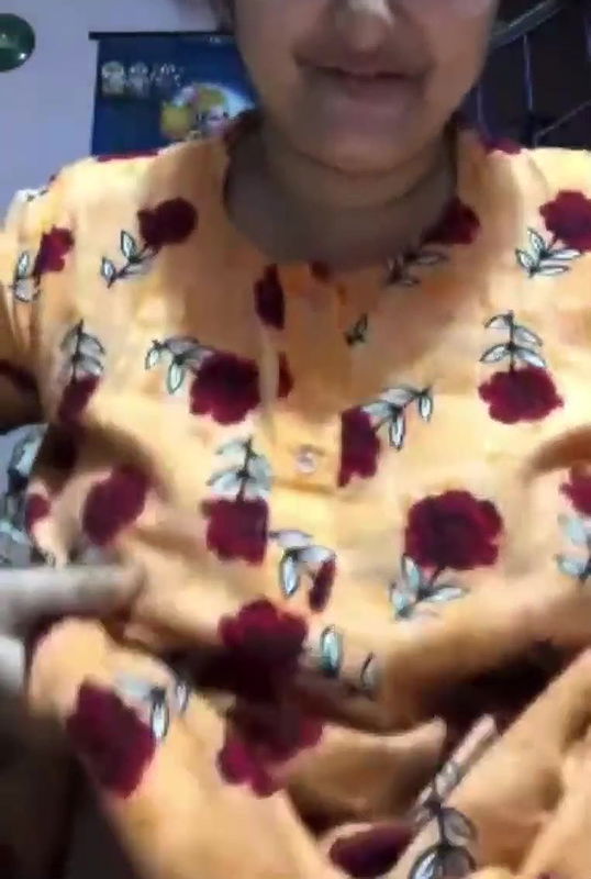 Cutie showing huge melons