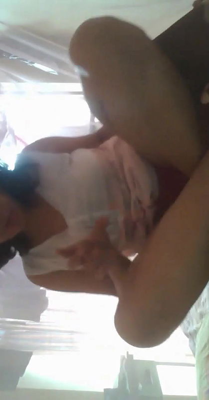 Beautiful girl showing