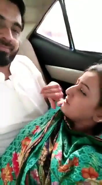 Paki Couple Enjoying in Car