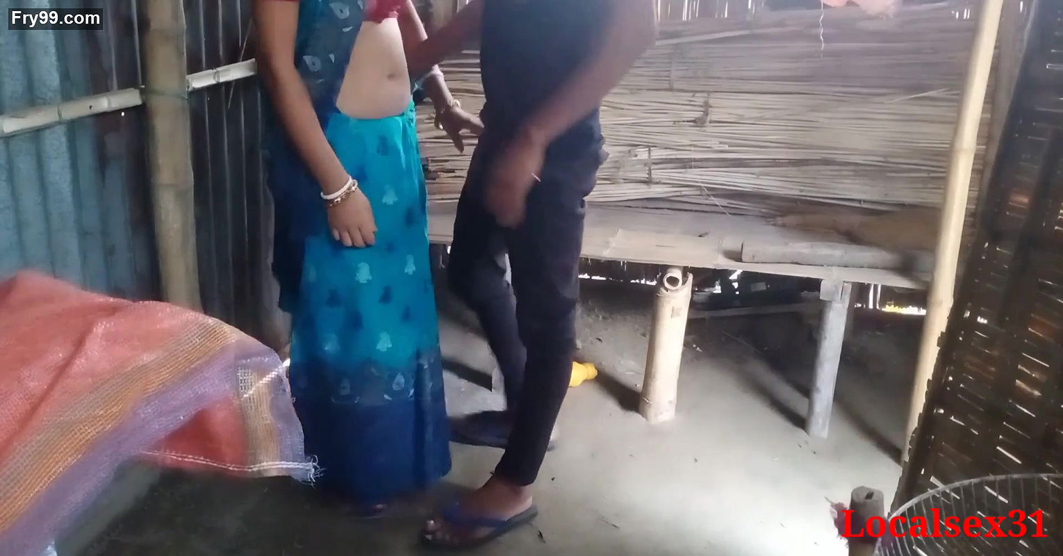 Sky Blue Saree Sonali Fuck in Brother in Law clear Bengali Audio