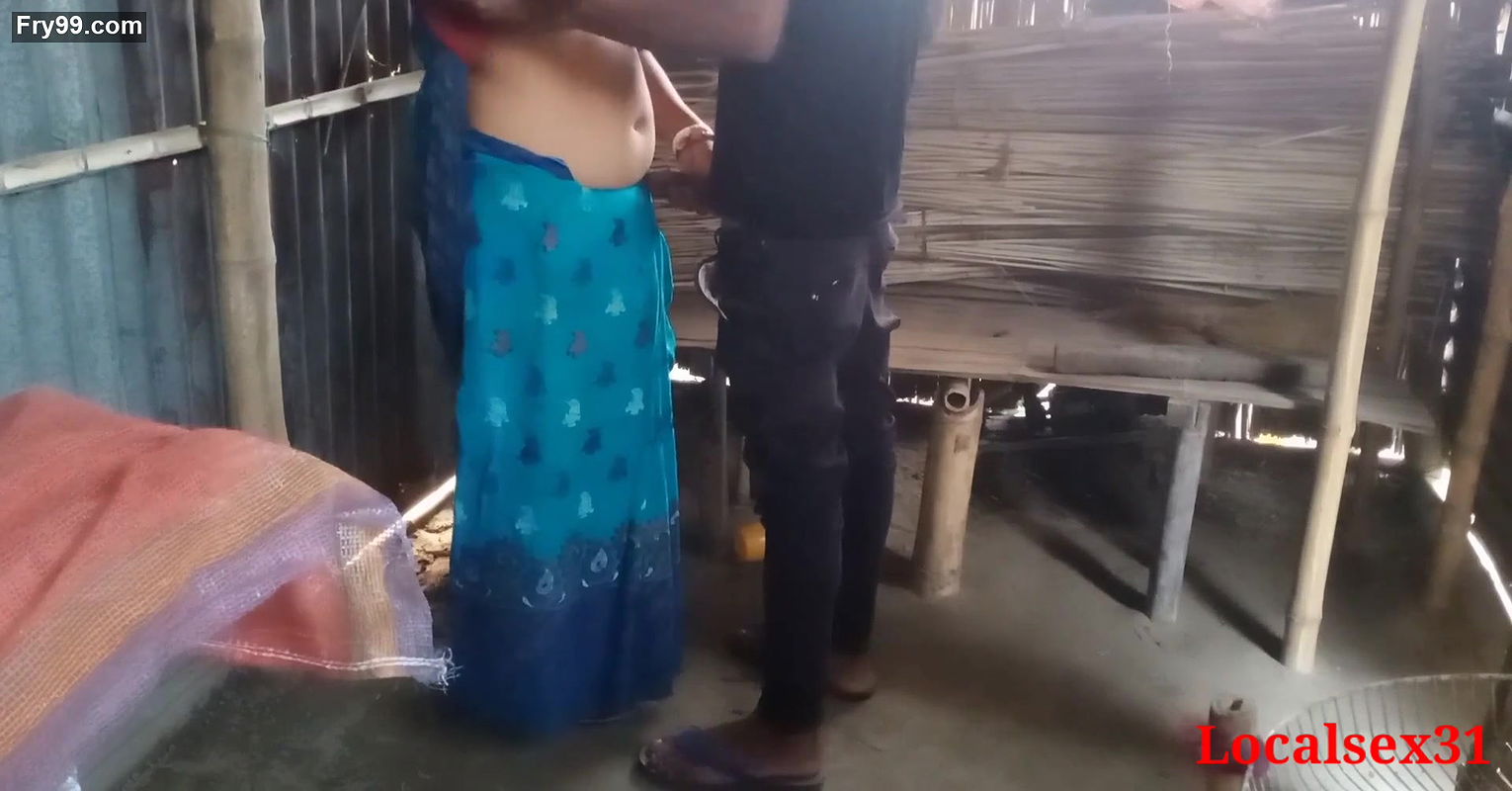 Sky Blue Saree Sonali Fuck in Brother in Law clear Bengali Audio