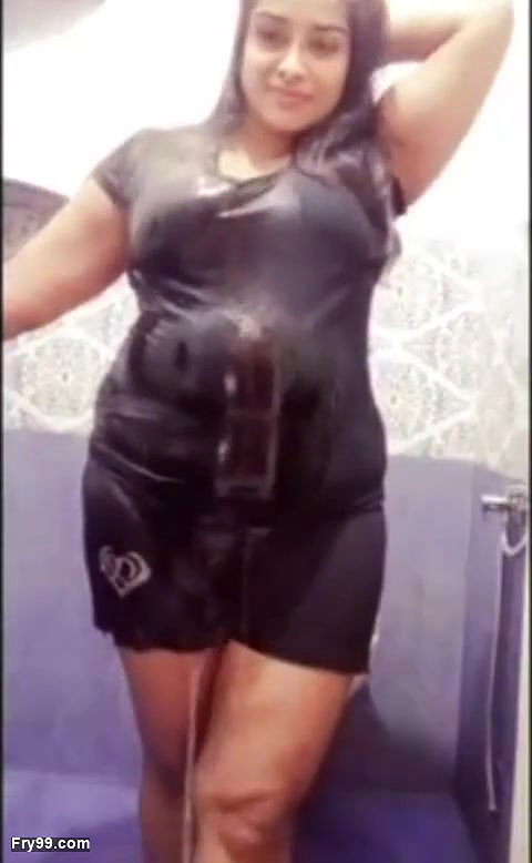 Indian Big Boobs Step Sister Arya in Bathroom