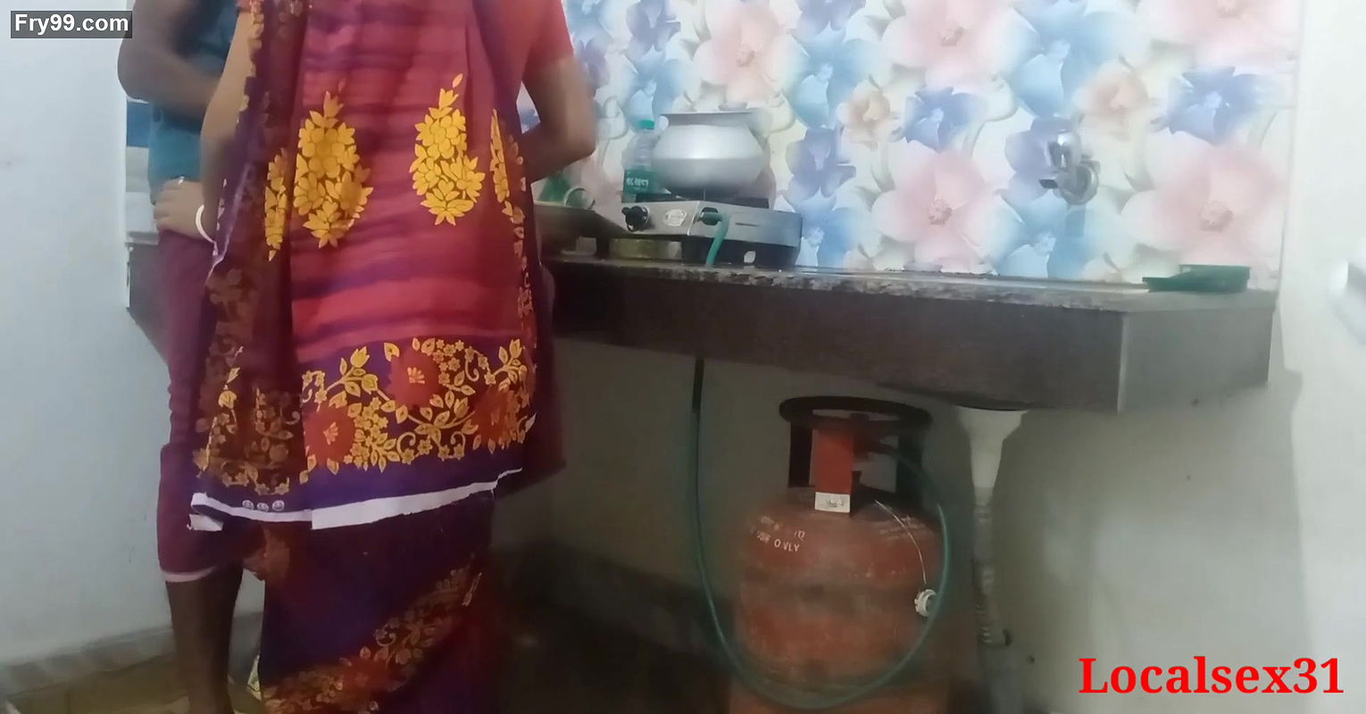 Desi Bengali desi Village Indian Bhabi Kitchen Sex In Red Saree