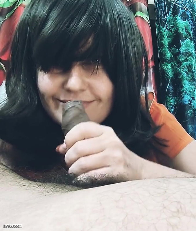 BLOWJOB AND ASS LICKING FROM THE NEIGHBOR IN MY BED