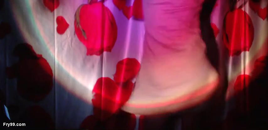 Sexy Strip Tease in Night Light