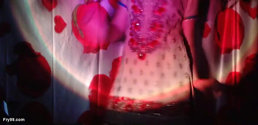 Sexy Strip Tease in Night Light